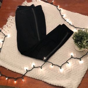 Black high rise jeans